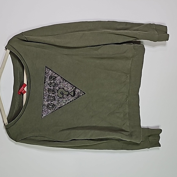 Guess large green scoop neck sweater - Picture 1 of 6